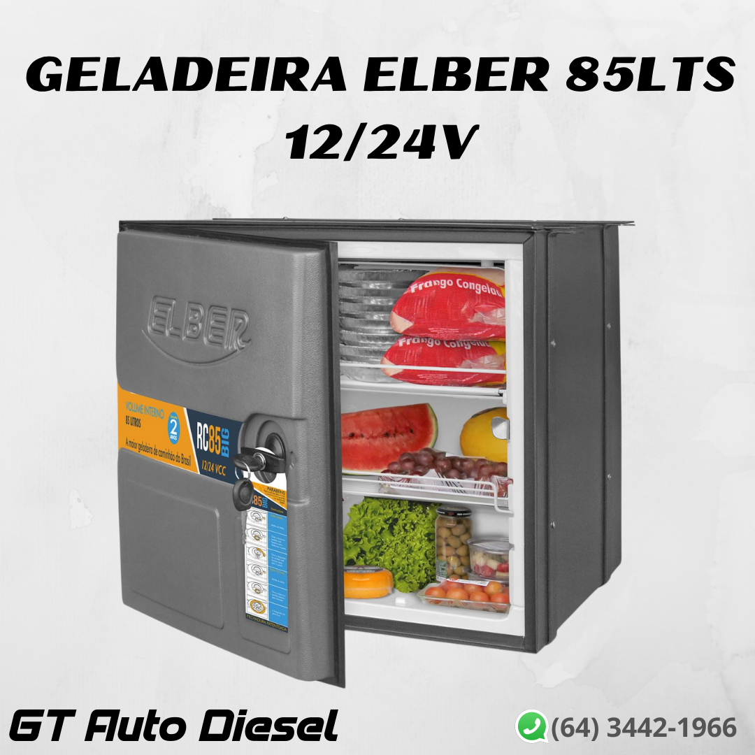 GELADEIRA EXTERNA ELBER 85LTS 12/24V